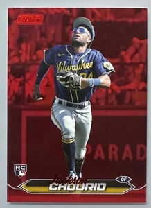 Topps Stadium Club Jackson Chourio RC 2024 rojo paralelo #184 cerveceros - Imagen 1 de 2
