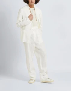 RRP €200 8 Linen Twill Blazer Jacket IT46 US36 S Single Breasted Made in Italy - Picture 1 of 5