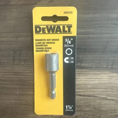DeWALT DW2220IR Impact Ready 3/8" Magnetic Nut Driver, 1-7/8" Length - Image 1 of 3