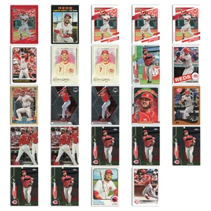 Eugenio Suarez Lot 24 Baseball Cards 2021 Donruss Optic Red Wave Cincinnati Reds - Picture 1 of 8