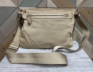 COACH Nylon 35502 Tan Putty Utility Crossbody Bag Shoulder Bag Purse FLAWS-READ - Picture 1 of 23