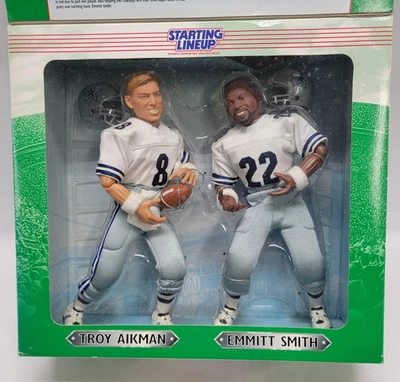 1997 12 «NFL стартовый состав 2 упаковки TROY AIKMAN / EMMITT SMITH - новый / открытая коробка - Изображение 1 из 4