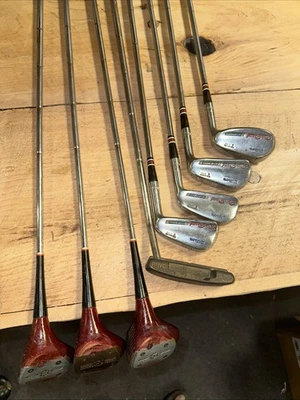 RARE!  Sam Snead Blue Ridge 4250 Golf Club Set. 1-3 Woods. 3,5,7,9 Irons&putter - Image 1 of 4