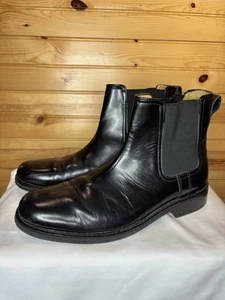 Cole Haan Marshall Chelsea Boots Men's Size 8 Black Leather Pull-On Water Proof - Picture 1 of 8