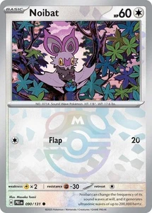 Noibat (090/131) (Master Ball Pattern) Scarlet & Violet: Prismatic Evolutions - - Picture 1 of 1