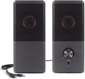 Computer Speaker, Compact Size Speaker with Headphone Jack, Enhanced Bass and Vo - Picture 1 of 7