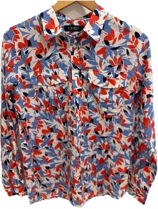 NUEVA Camisa Ralph Lauren Floral Algodón Voile L/S MEDIANA - Imagen 1 de 6