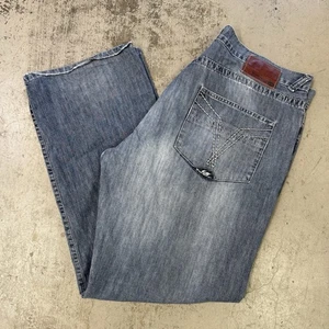 Ecko Unltd Baggy Fit Denim Jeans Mens 42x32 Loose Blue Wash Y2K Skater Unlimited - Picture 1 of 16