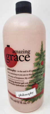 Champú Philosophy Amazing Grace + Gel de Ducha Hidratante 32oz + Bomba NUEVO Foto 1 de 4