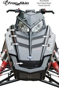 Straightline Performance Frogzskin Hood vent Kit, F0078 OEM-looking vent - Picture 1 of 3