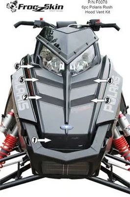 Straightline Performance Frogzskin Hood vent Kit, F0078 OEM-looking vent - Image 1 of 3