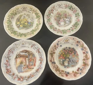 Royal Doulton Brambly Hedge Season Set 4 All Seasons Tee Brot Butter Teller 6,25 - Bild 1 von 12
