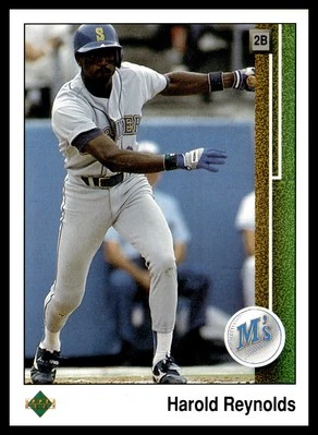 1989 Upper Deck #249 Harold Reynolds Seattle Mariners Baseball Card - Image 1 of 2