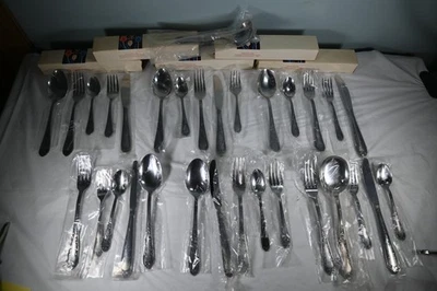 Lote de 6 cubiertos de acero inoxidable Amefa Holland - 5 piezas ajustes de lugar Foto 1 de 4