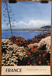 Affiche photo ancienne Côte d'Azur L'Hiver sur la Riviera /RS518 - Picture 1 of 2