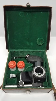 Novoflex Pivoted Viewfinder w/ Focusing Bellow F=5mm-13.5mm Leather Case Germany - Image 1 of 4