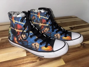 DC Comics Justice League Converse High Tops Turnschuhe Größe 6 M Größe 8 W - Bild 1 von 16