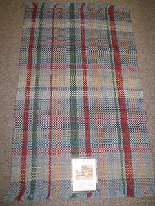 Capel Rugs Salem Plaid 24" x 45" No.400 Camelot Blue - Picture 1 of 1