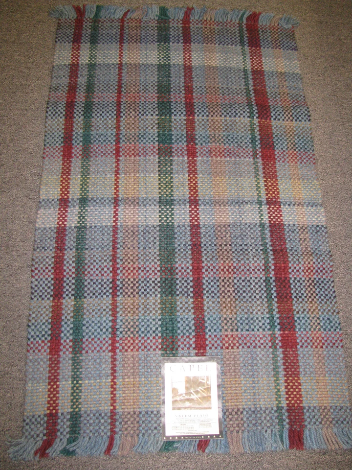 Capel  Salem Plaid 24" x 45" No.400 Camelot Blue - Image 1 of 1