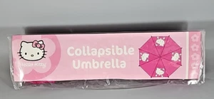 Vintage 2005 Hello Kitty 11.5” Collapsible Umbrella Pink NWT - Picture 1 of 6