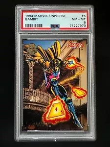 1994 Marvel Universe #5 - Gambit - PSA 8 - Foto 1 di 2