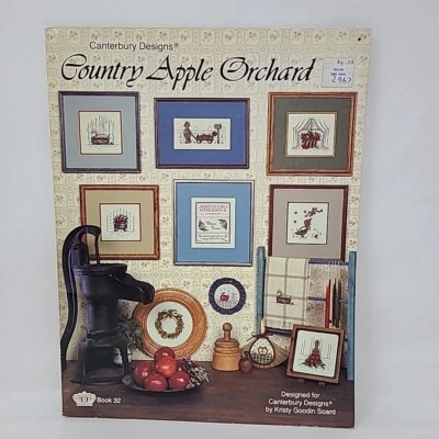 Vintage Canterbury Designs Country Apple Orchard Cross Stitch Pattern - Image 1 of 4