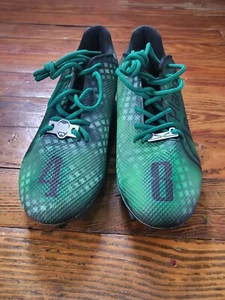 Nike Vapor Edge Speed 360 Green Football Custom Cleats Size 12 CV6349-003 - Picture 1 of 10