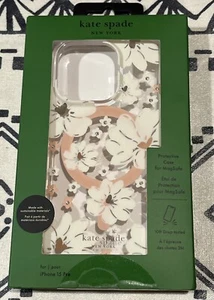 Kate Spade Schutzhülle Magsafe iPhone 15 Pro Floral Strass NEU - Bild 1 von 4