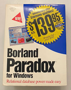 Borland Paradox For Windows 3.1   Version 1.0 FULL Set of Instruction Manuals