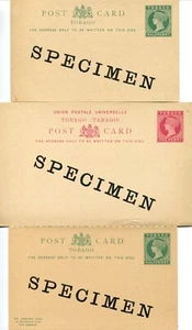 TRINIDAD & TOBAGO SPECIMEN POSTAL STATIONERY INC HG5/10, C1, E5 ( 8) ITEMS - Picture 1 of 6