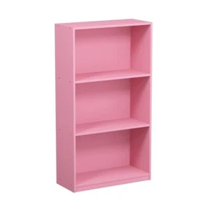 Small Bookshelf Bookcase Thin Vertical For Wall Book 3 Tier Narrow Tall Shelf - Picture 1 of 5