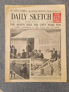 TAGESSKIZZE 19. JUNI 1935 ROYAL ASCOT QUEENS HORSE WINS DOREEN JANE ZEITUNG - Bild 1 von 5