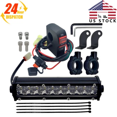 LED Headlight Light Bar Lighting Kit Driving Bike For Yamaha TTR110 TTR250 Foto 1 de 4