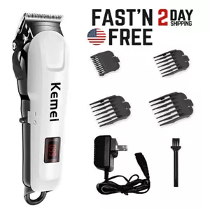 Kemei 809A Professional Hair Clippers Trimmer Kit Cutting Machine Barber Salon - Picture 1 of 9