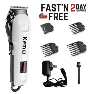 Kemei 809A Cortapelos Profesional Kit Recortadora Máquina de Corte Peluquería Salón Foto 1 de 4