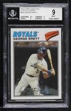 2012 Topps Archives 1977 Cloth Patch George Brett #77C-GB BGS 9 MINT Patch HOF