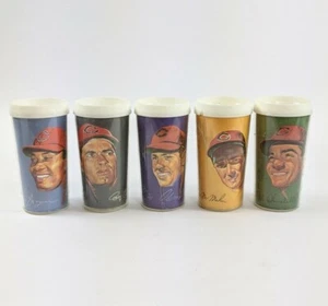 Vintage 1966 Cleveland Indians Volpe Cups Tumblers Lot of 5 Set McMahon - Picture 1 of 6