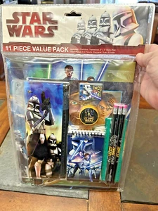 Disney Star Wars 11- Piece Stationary School Supplies Set Stormtrooper Clone War - Picture 1 of 8