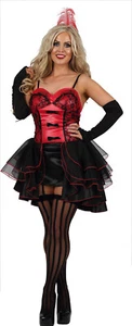 Costume da donna sexy burlesque selvaggio west showgirl lattina in lattina abito elegante (FO) - Foto 1 di 2