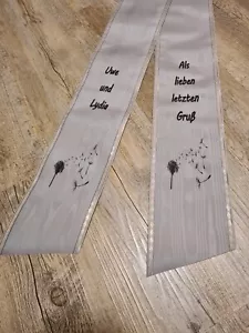 Trauerschleife Kranzschleife Grabschleife Beerdigung Trauerband Pusteblume - Bild 1 von 3