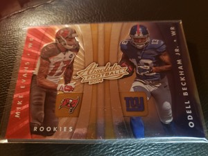2014 Absolute 20th Anniversary Quads Rookie Card Evans/Beckham/Landry/Matthews
