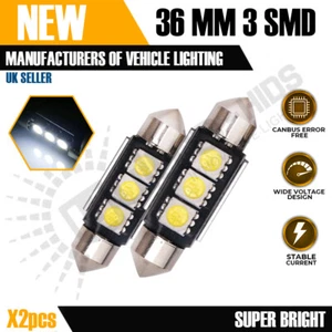 VW T5 MK5 5 Transporter 2003-2014 White LED Number License Plate Light Bulbs 36m - Picture 1 of 5