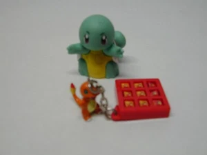 Vintage 1999 Pokemon Schlüsselanhänger FIDGET TOY CHARMANDER AND SQUIRTLE - Bild 1 von 1