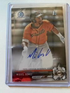 A8232 - 2017 Bowman Chrome Prospect Autographs #CPAMG Miguel Gomez
