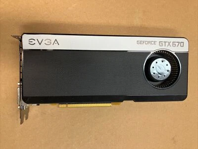 EVGA NVIDIA GeForce GTX 670 2GB GDDR5 PCI-e Graphics Card P/N: 02G-P4-2670-B6 ~ Foto 1 de 4