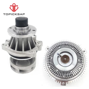 Engine Cooling Fan Clutch + Water Pump for BMW E34 E36 E39 E46 E53 X5 323i 325i - Picture 1 of 7