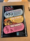 original ad  11- 8” The Three Stooges Us Vs Them Mylstar ARCADE VIDEO GAME FLYER