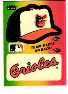 1983 Fleer Team Stickers Baltimore Orioles - Picture 1 of 2