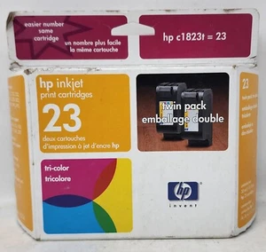 New Old Stock HP Inkjet Print Cartridge 23 Tri Color Product Code C1823T NOS - Picture 1 of 5