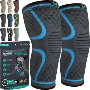 Modvel Compression Knee Brace for Women & Men- 2 Pack Knee Brace for Pain Relief - Picture 1 of 29